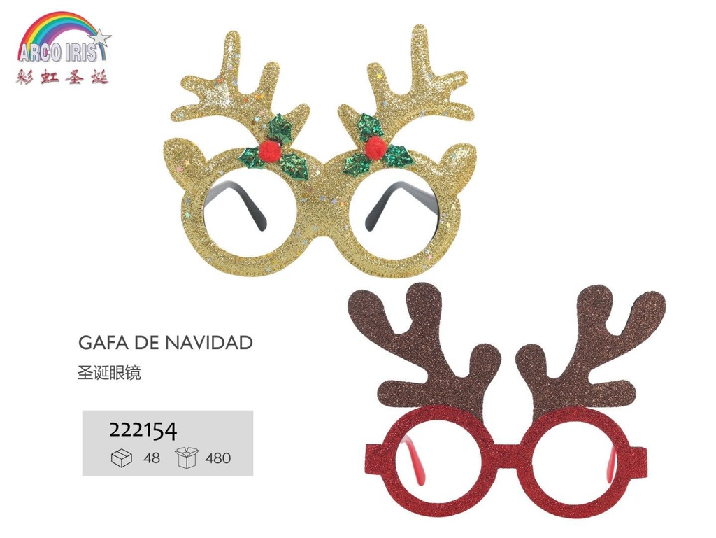 Gafas de Navidad para fiestas