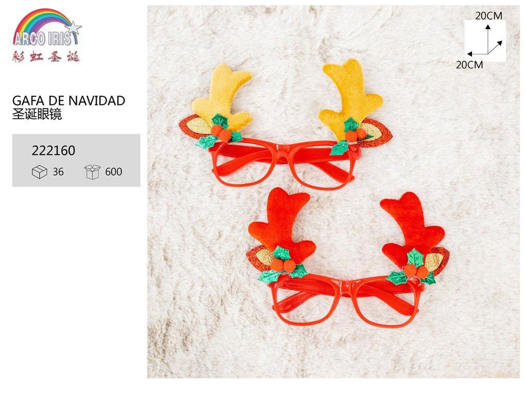 Gafas de Navidad festivas y decorativas