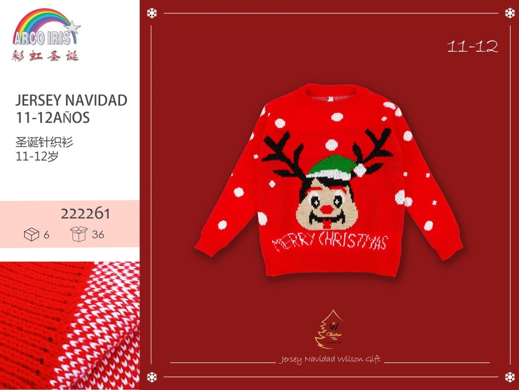 Jersey de Navidad 11-12 años para fiestas