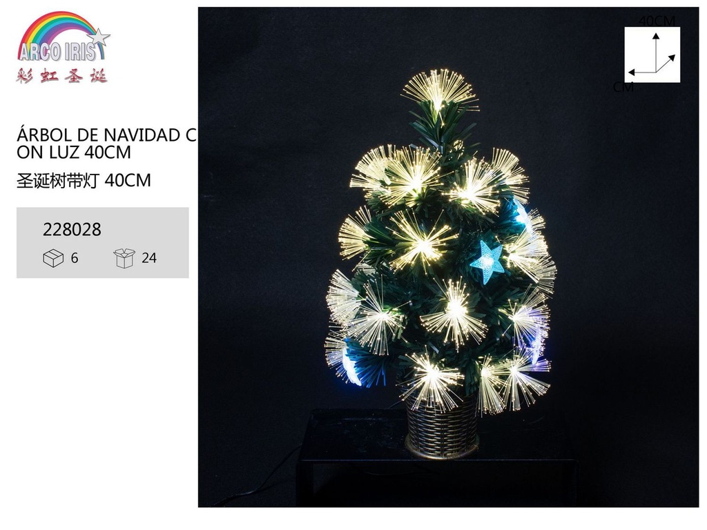 Árbol de Navidad con luz 40cm para decoración