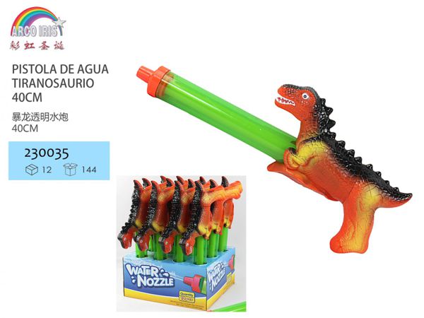 Pistola de agua Tiranosaurio 40cm para juegos de verano