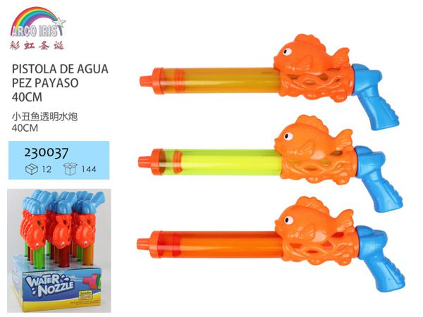 Pistola de agua pez payaso 40cm para niños