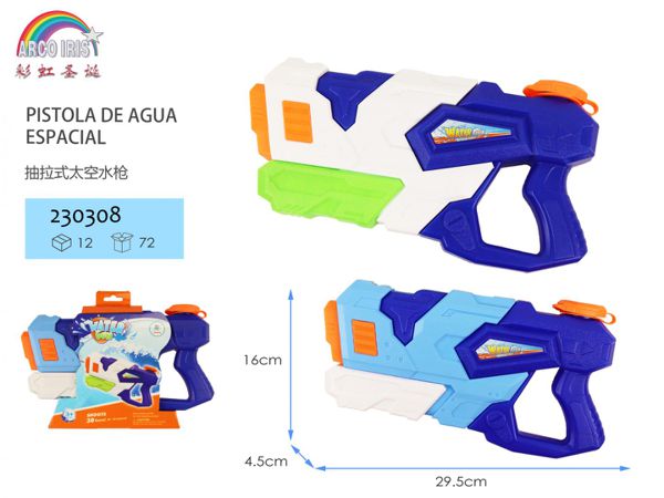 Pistola de agua espacial para juegos de piscina y playa