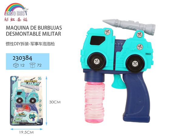 Maquina de burbujas desmontable militar