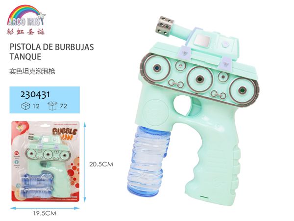 Pistola de burbujas tanque de juguete para niños