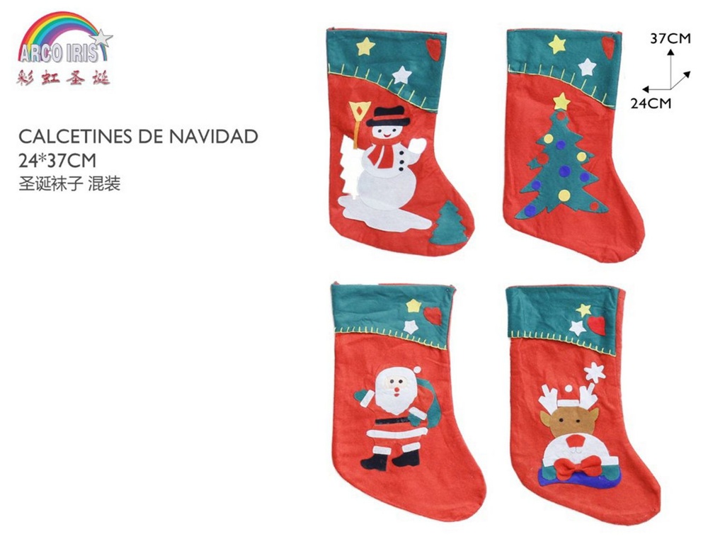 Calcetines de Navidad (G601) 120 unidades