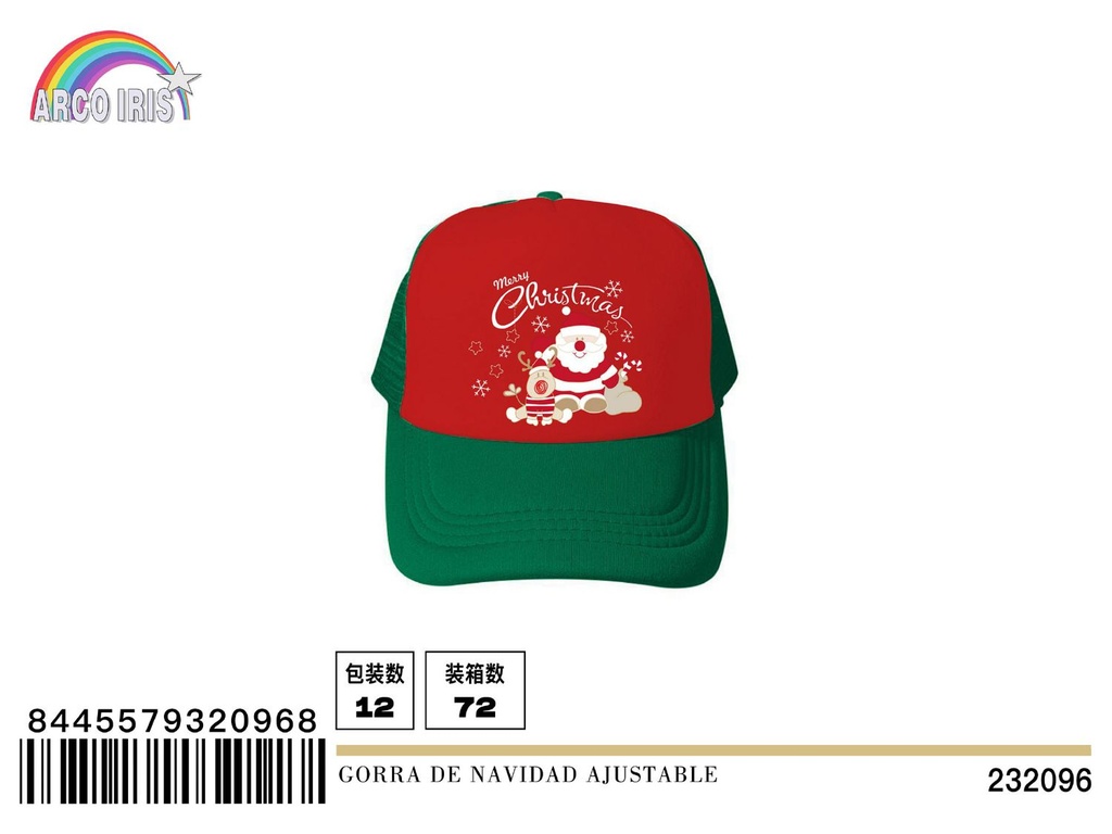 Gorra de Navidad ajustable para fiestas