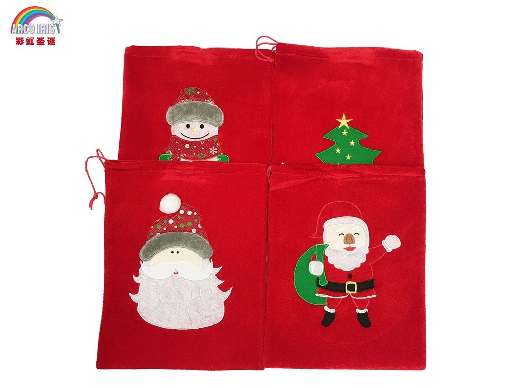 Bolsa de Navidad terciopelo 37x29cm para regalos