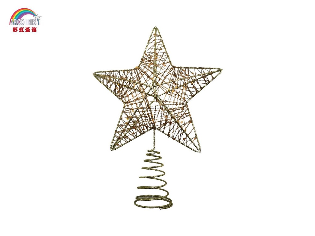 Estrella decorativa para árbol de Navidad 18x24cm