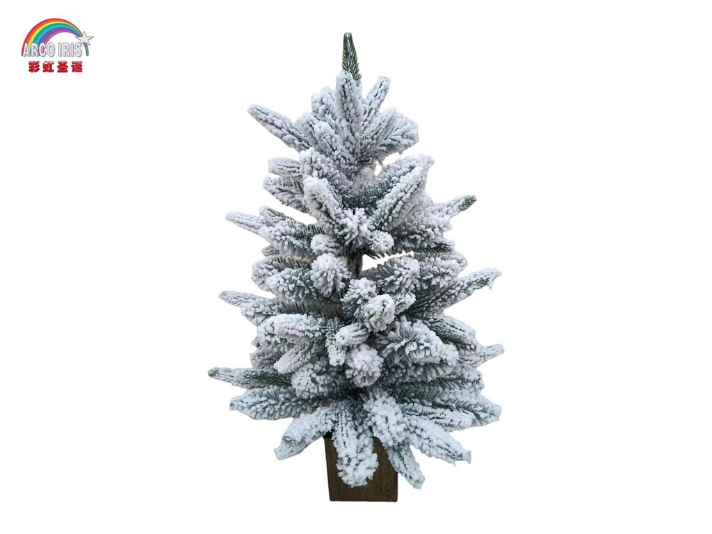 Árbol de Navidad con nieve 60cm para decoración navideña