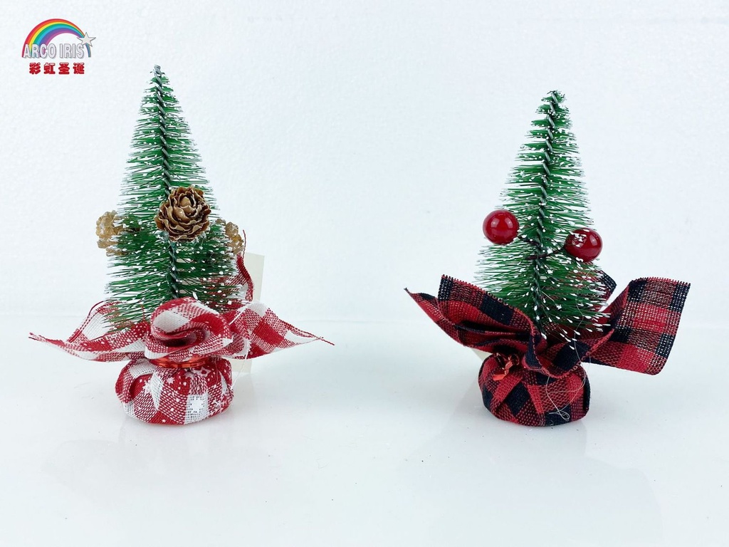 Árbol decorativo pequeño 10cm para Navidad