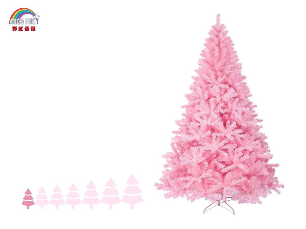 Árbol de Navidad rosa 60cm para decoración navideña