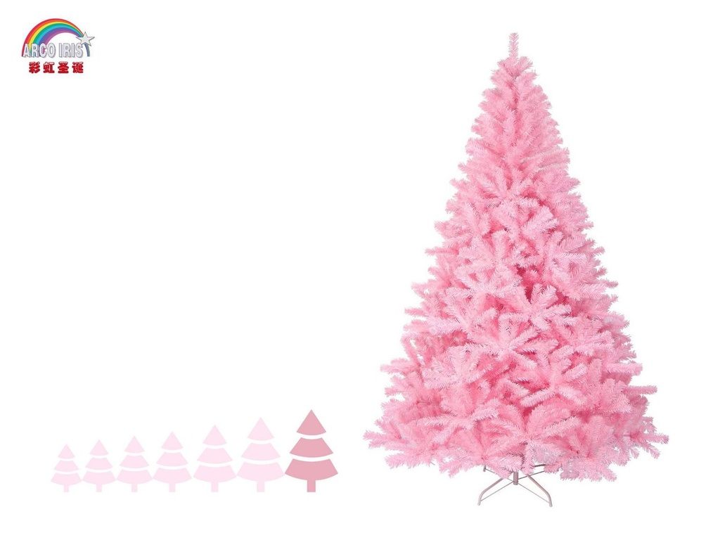 Árbol de Navidad rosa 240cm