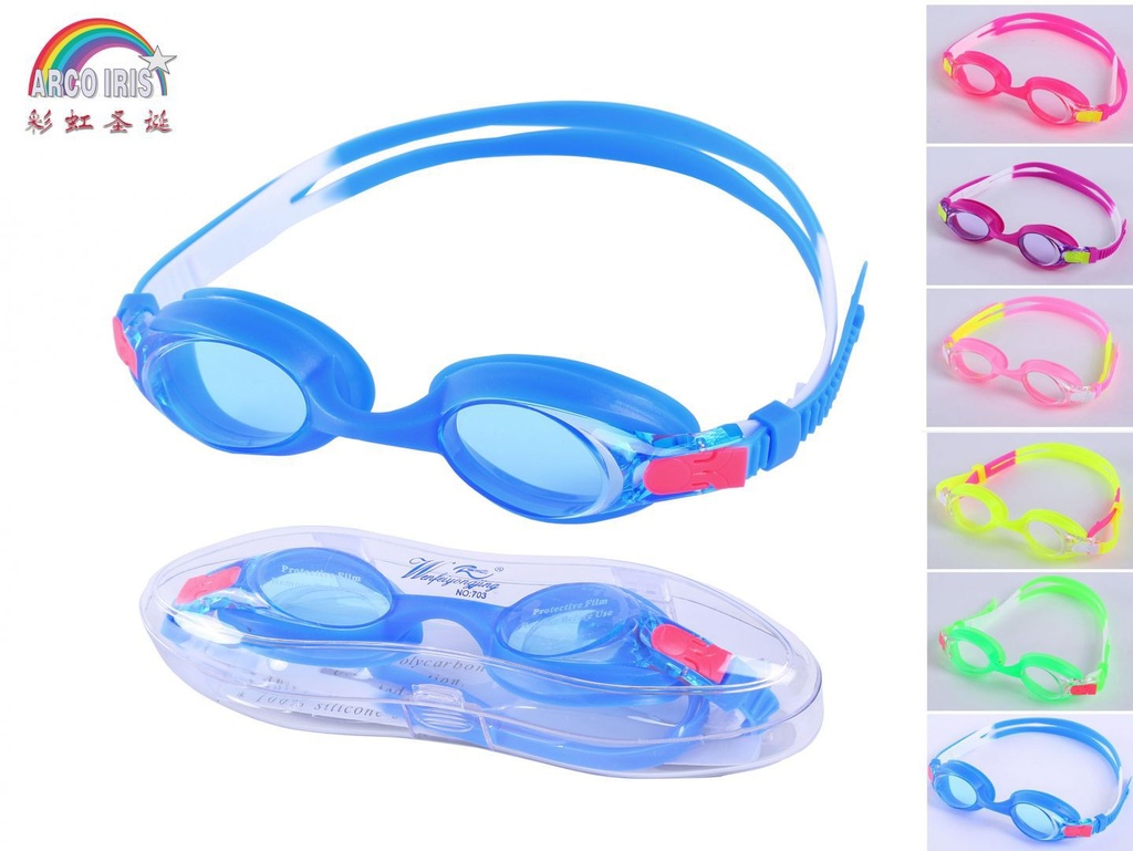 Gafas de silicona de natación para niños