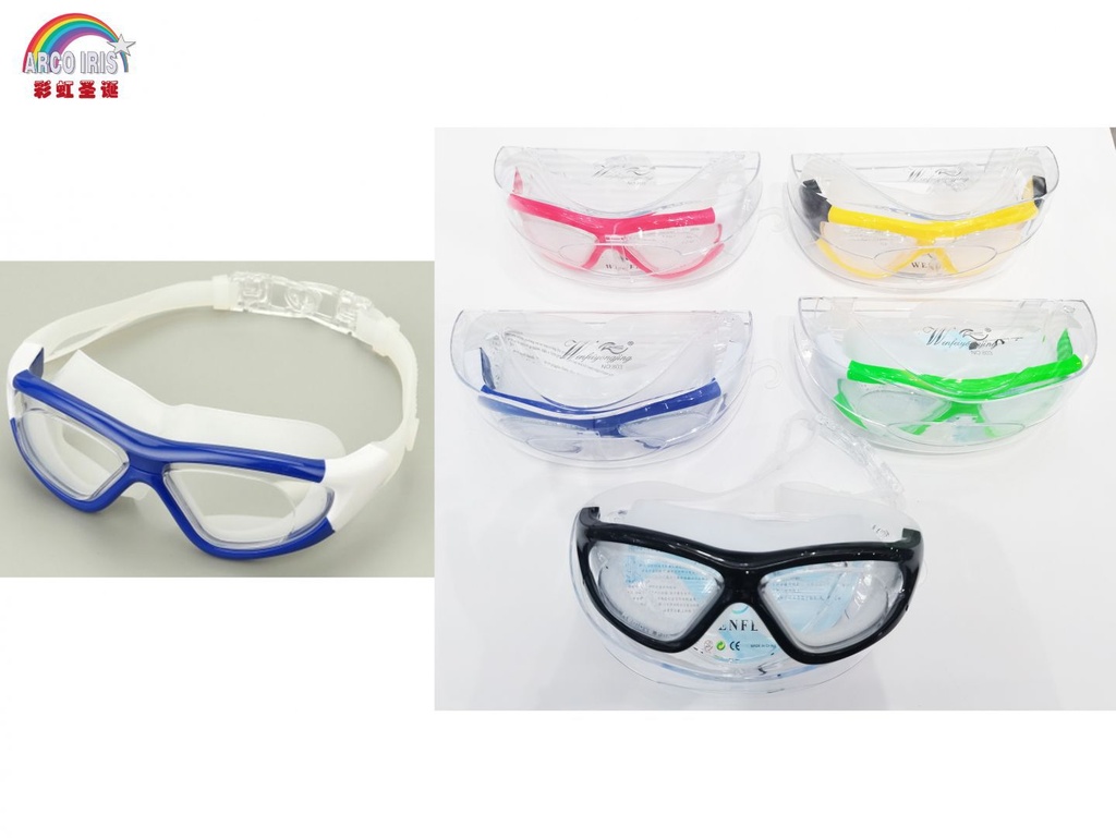 Gafas de natación de silicona anti-UV