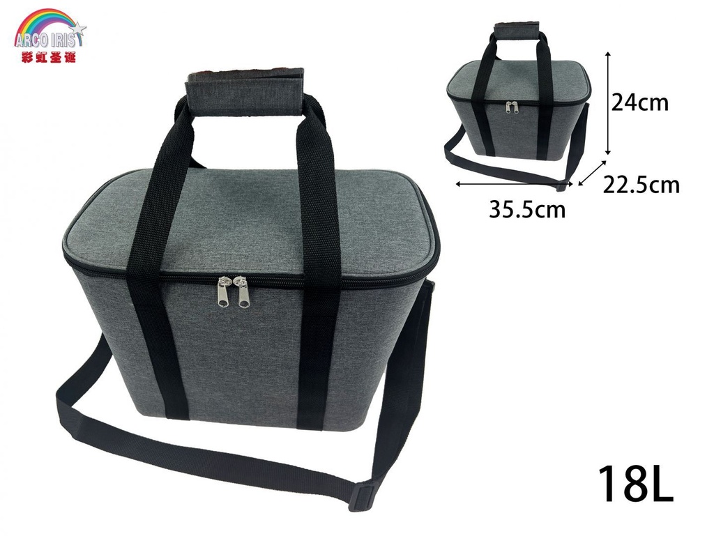 Bolsa fiambrera térmica 18L 35.5x22.5x24cm para picnics