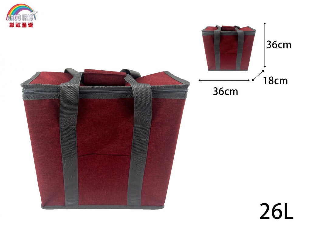 Bolsa fiambrera térmica 26L 36x18x36cm para alimentos