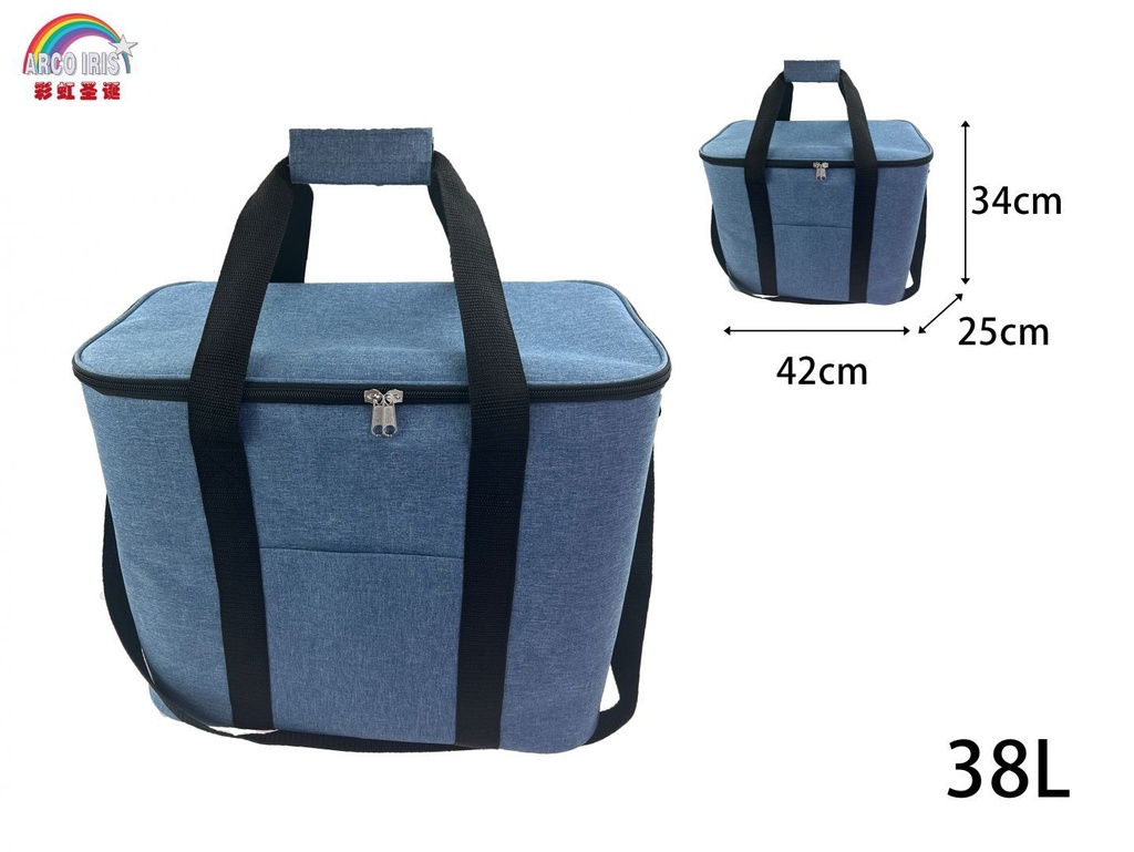 Bolsa fiambrera térmica 38L 42x25x34cm para picnic y camping