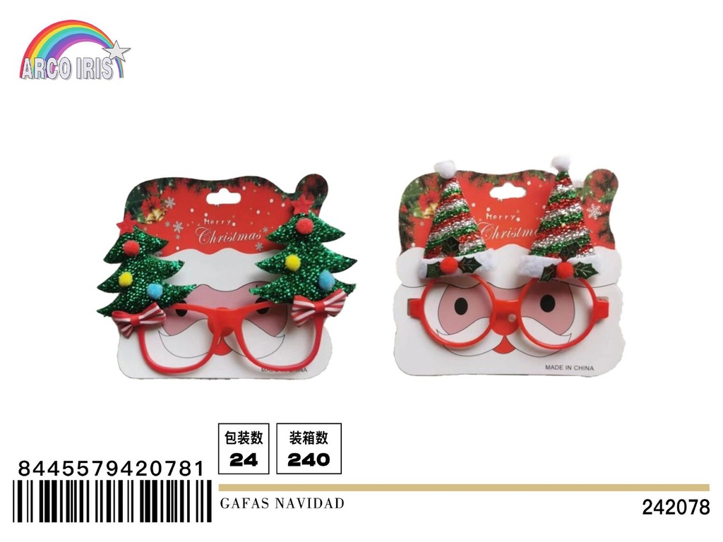 Gafas de Navidad para fiestas