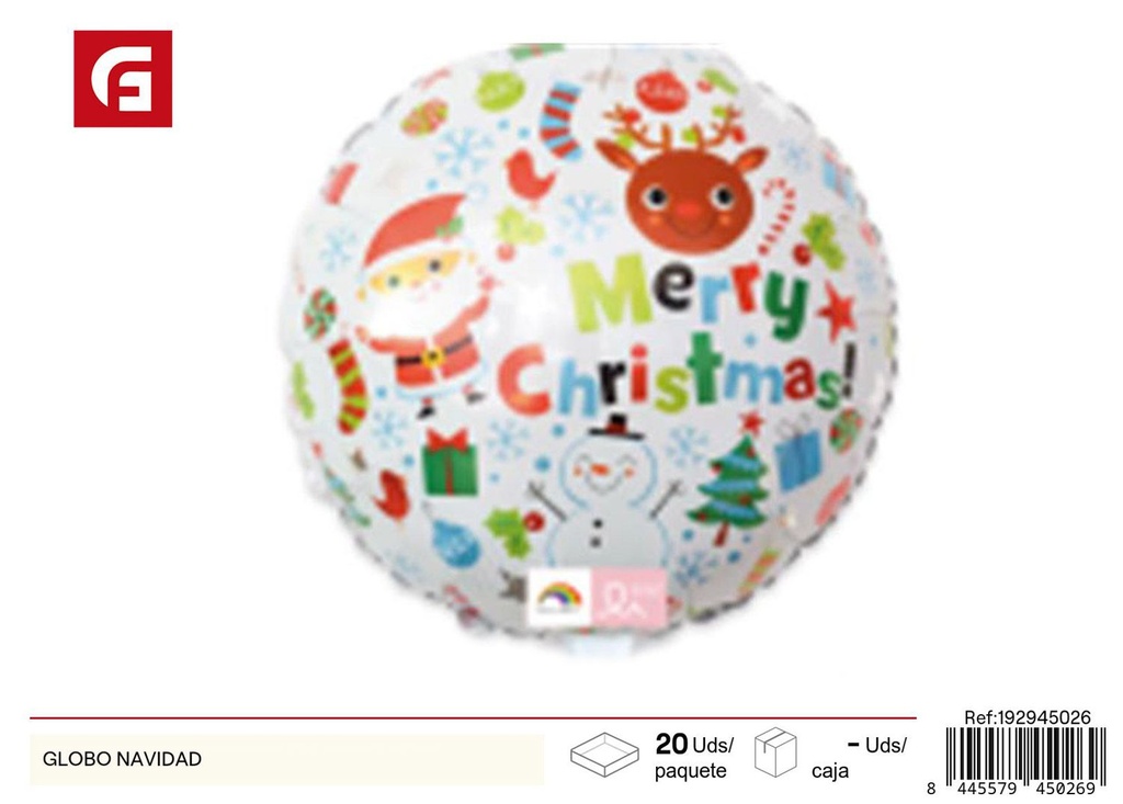 Globo de Navidad 18'' para decoración festiva