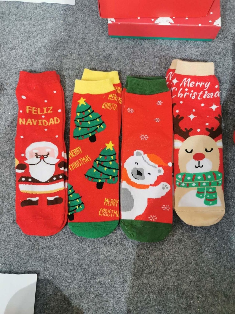 Calcetines navideños decoración de fiestas