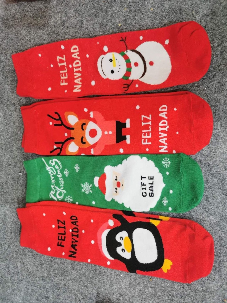 Calcetines navideños para decoración de fiestas