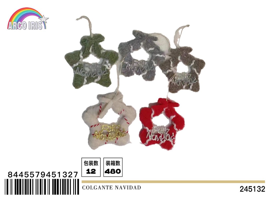 Colgante navideño pequeño Q-5002 para decoración de Navidad