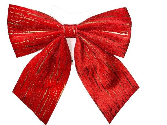 Lazo rojo navideño 24*28cm para decoración