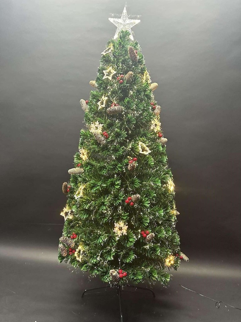 Árbol LED Navidad 90cm con efecto nevado para decoración navideña