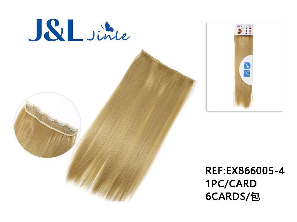 Extensiones lisas con 5 clips rubio para cabello