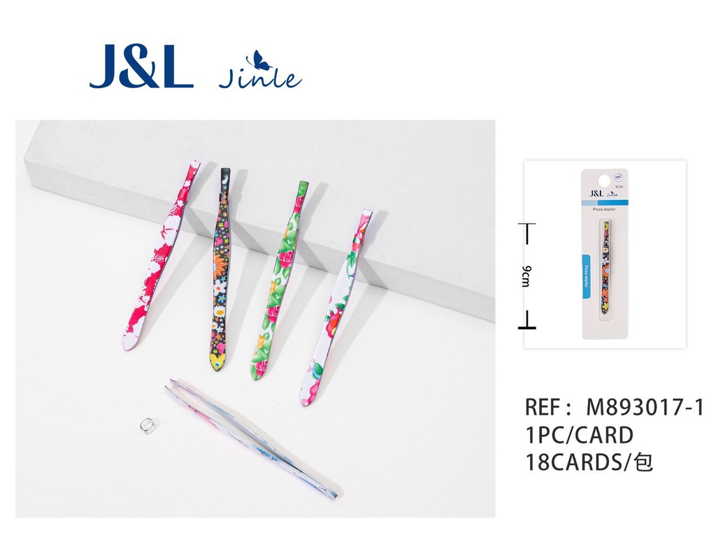 Pinza para cejas de alta precisión para depilación facial