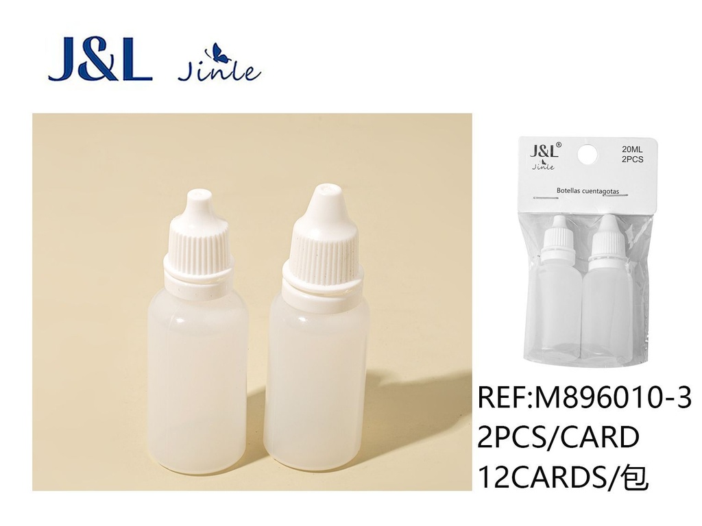 Botella con gotero para ojos 20ml 2pcs