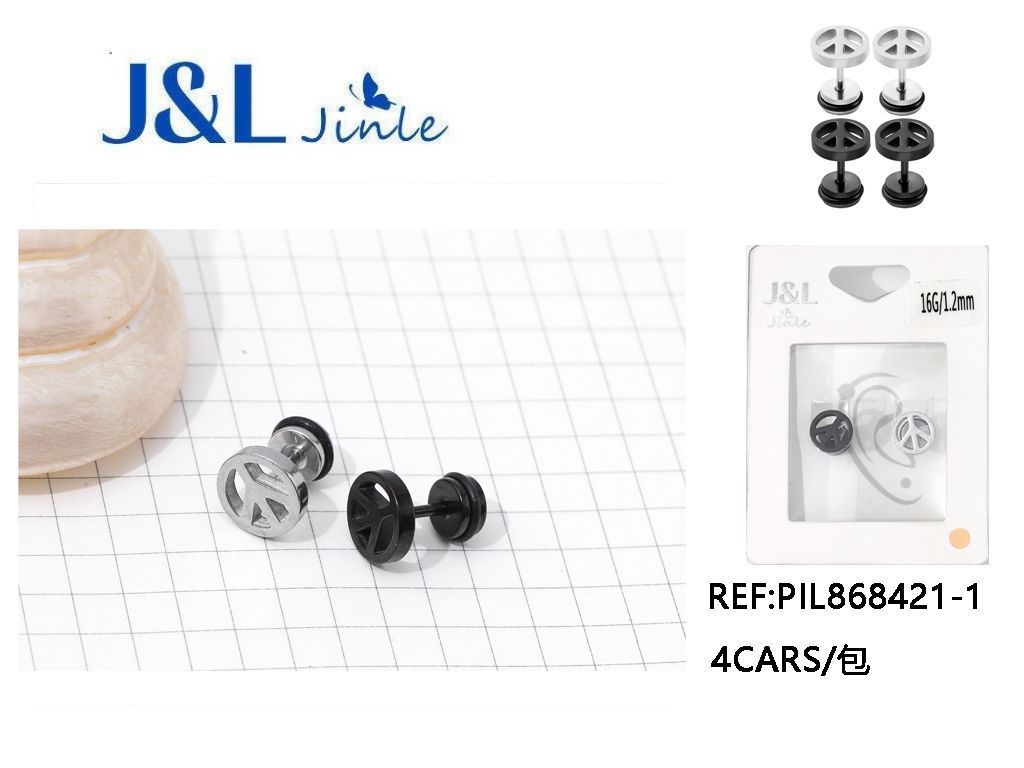 Piercing Plug expansor para orejas de acero inoxidable