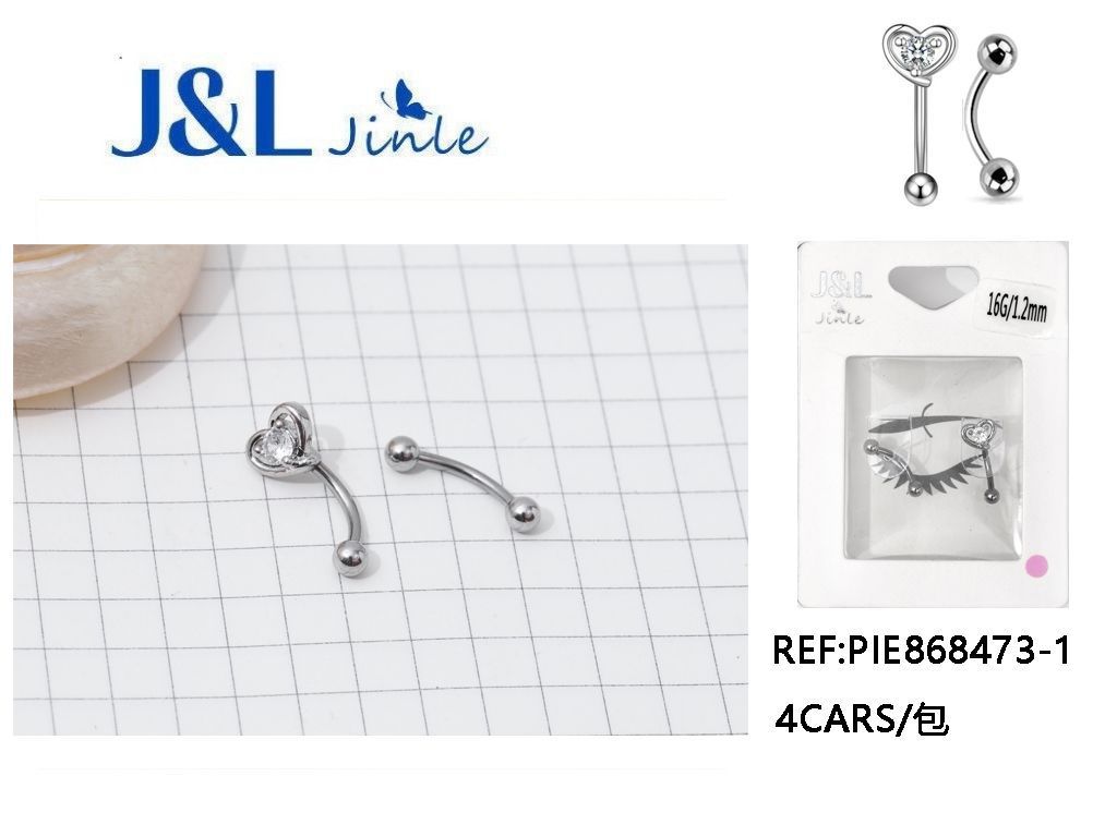 Piercing de ceja para joyería y moda