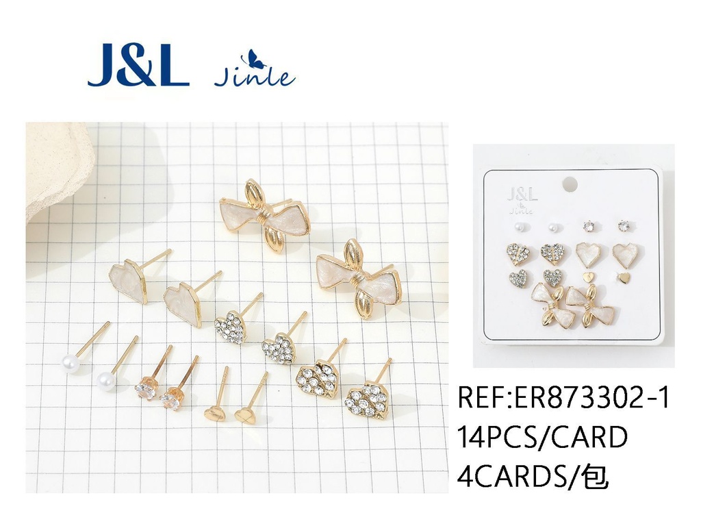 Pendientes 14pcs conjuntos surtidos