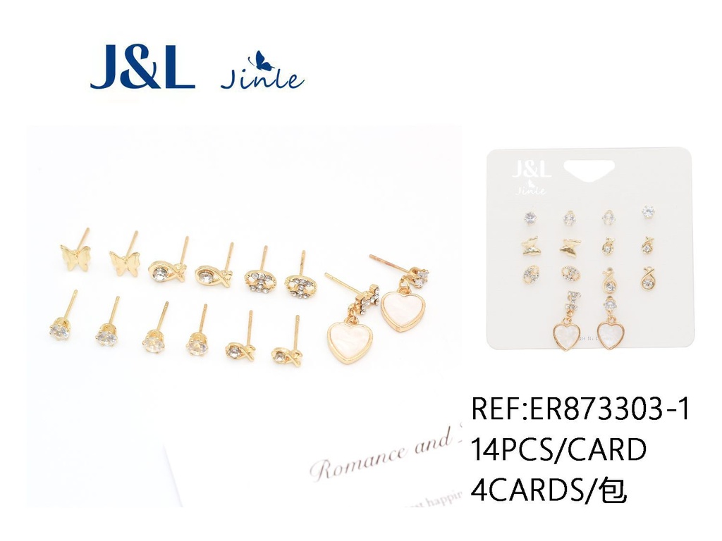 Pendientes 14pcs