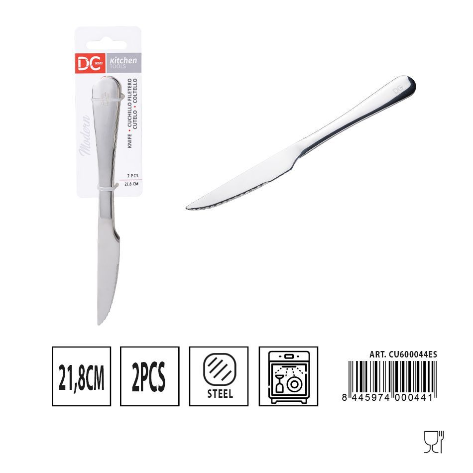Cuchillo filetero moderno 2 piezas 21.8 cm - Juego de utensilios de cocina