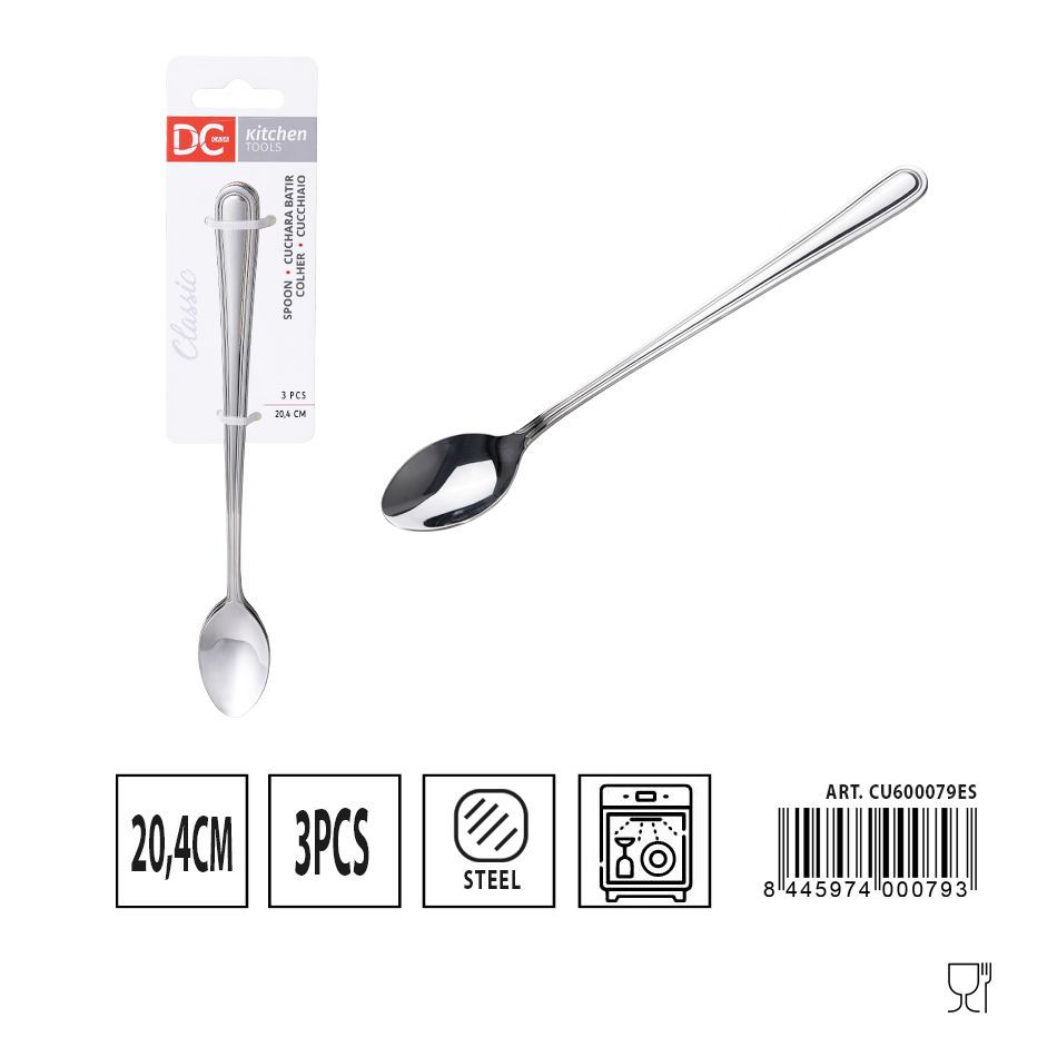 Cucharas batidoras clásicas 3 pcs 20.4 cm - Utensilios de cocina