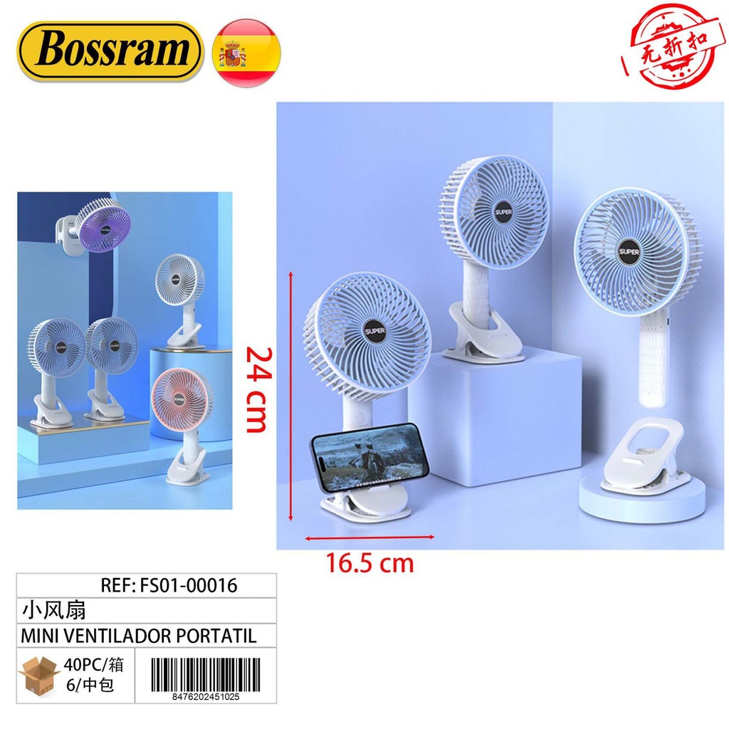 Mini ventilador portátil para refrescarse