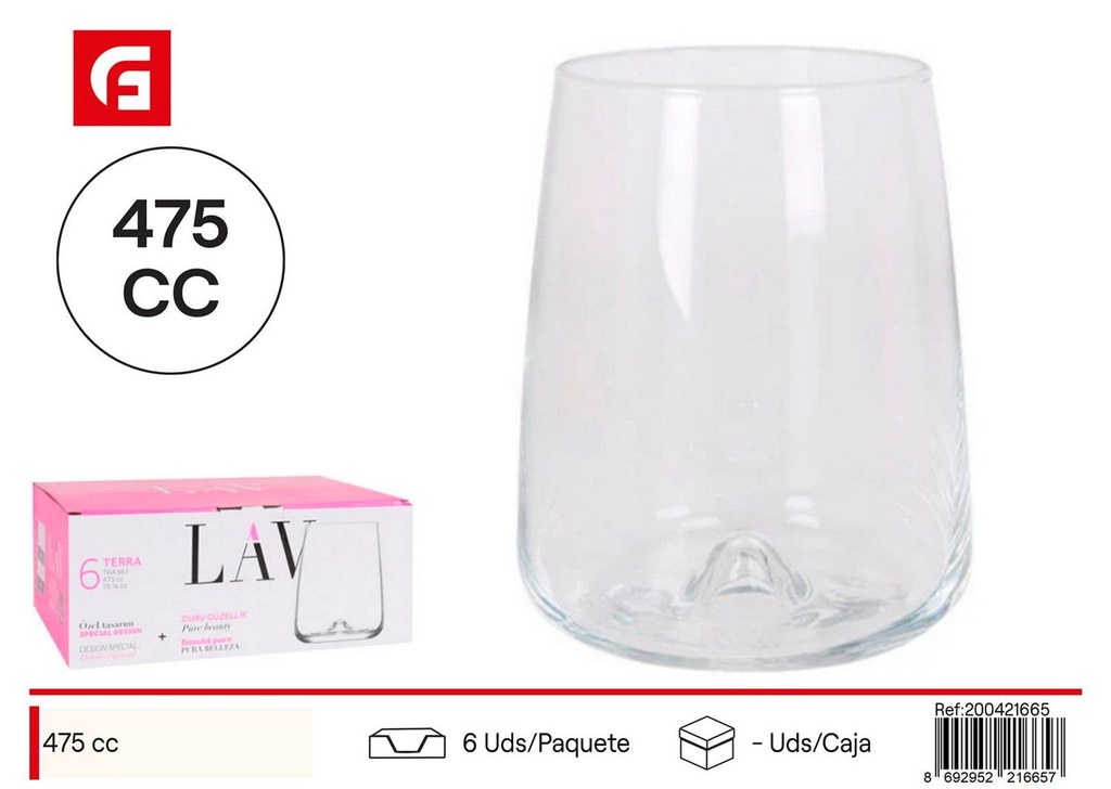 Vaso de 475 cc Terra - Cristalería y utensilios