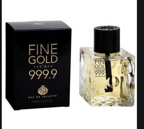 Perfume Fine Gold 999.9 Men 100ml Real Time para hombres