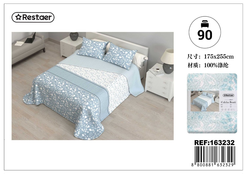 Colcha Ecobouti Vancouver 90cm 180x260cm, ropa de cama