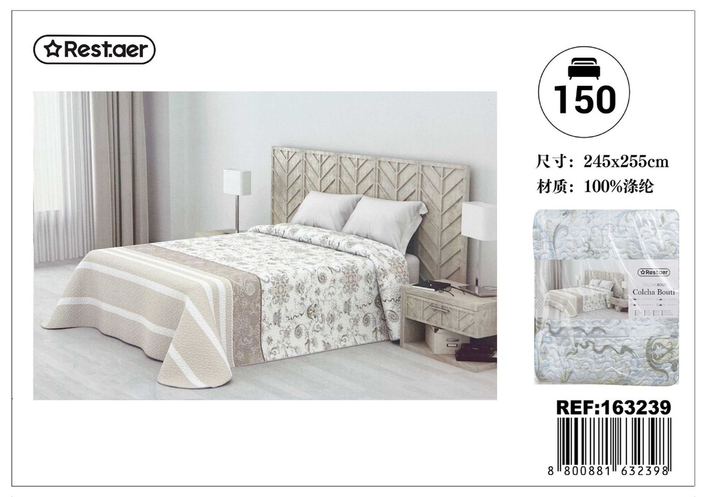 Edredón Quebec 150cm 250x260cm para ropa de cama