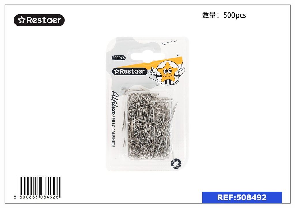 Alfileres (500pcs) - Accesorios de costura