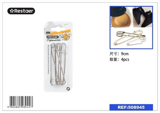 [508945] Imperdible de 9.0 cm (4 unidades) - Accesorios de costura