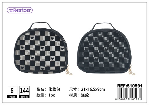 [510591] Neceser semi-circular 21x16.5x9 cm - Accesorios de belleza