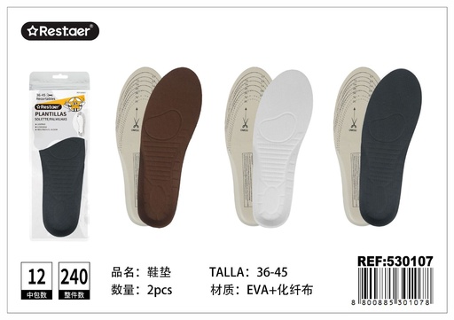 [530107] Plantillas para zapatillas - Accesorios de mercería