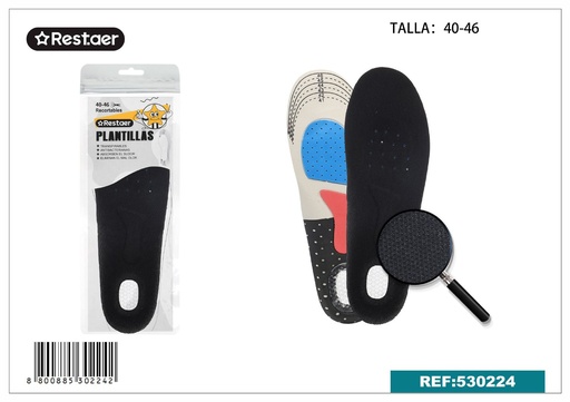 [530224] Plantillas deportivas para hombres T:40-46 - Accesorios de mercería