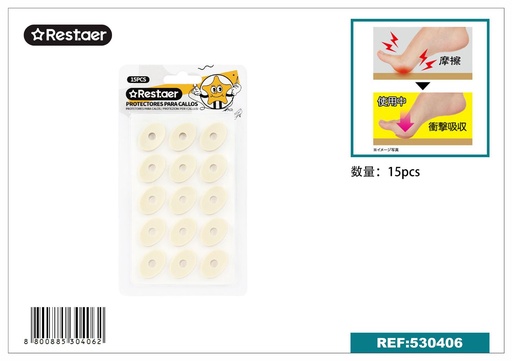 [530406]  Adhesivo para callo 15 pcs (color piel), mercería