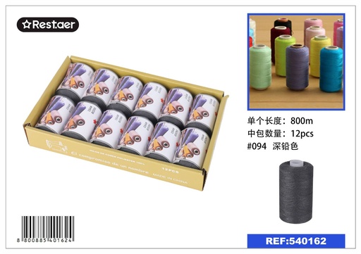 [540162] Hilo de 800 metros color plomo oscuro - Material de costura